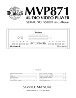 McIntosh MVP-871 - Service manual